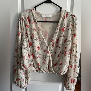 Astr the label crop blouse